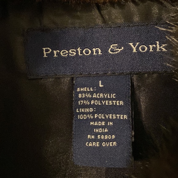 Faux Mink Preston & York Vest size L excellent condition long 24” bust 38” - Picture 2 of 8